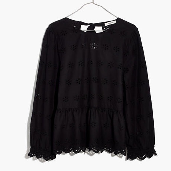 Madewell Tops - Madewell Keyhole Peplum Top